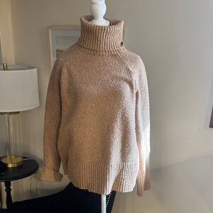 Frank & Oak Beige Turtleneck Sweater